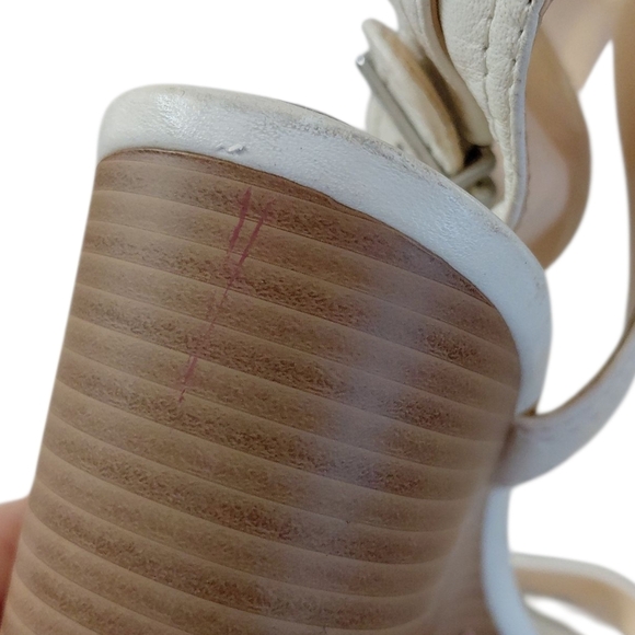 Jessica Simpson White Wedge Sandals  Cristabel Sandals Size 9.5 - Picture 11 of 12